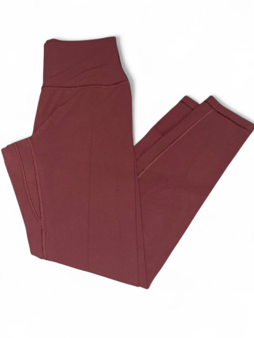 Aritzia Golden Butter Dark Pink Mauve Workout Leggings
